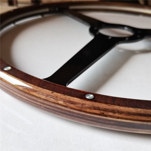 Reproduction Original Steering Wheels with Birch Wood Grip for Aston Martin 380mm